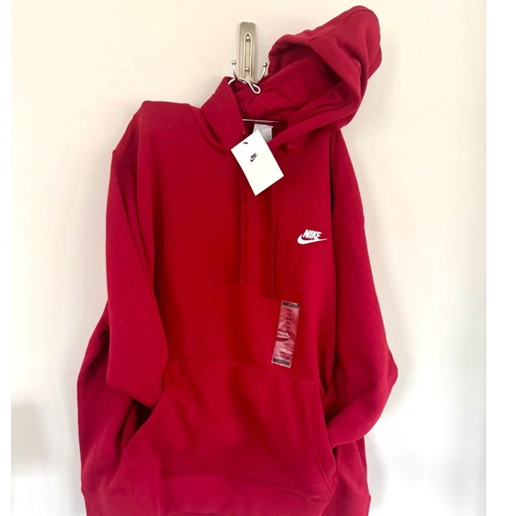 Nike Other - Nike Club Fleece Hoodie XXL Team Red BV2654-690 Pullover Swoosh NWT